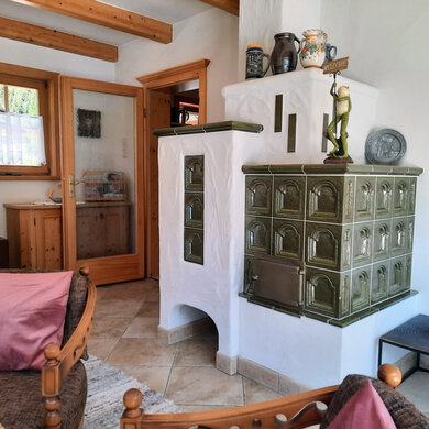 Kachelofen auch im Wintergarten Kachelofen auch im Wintergarten